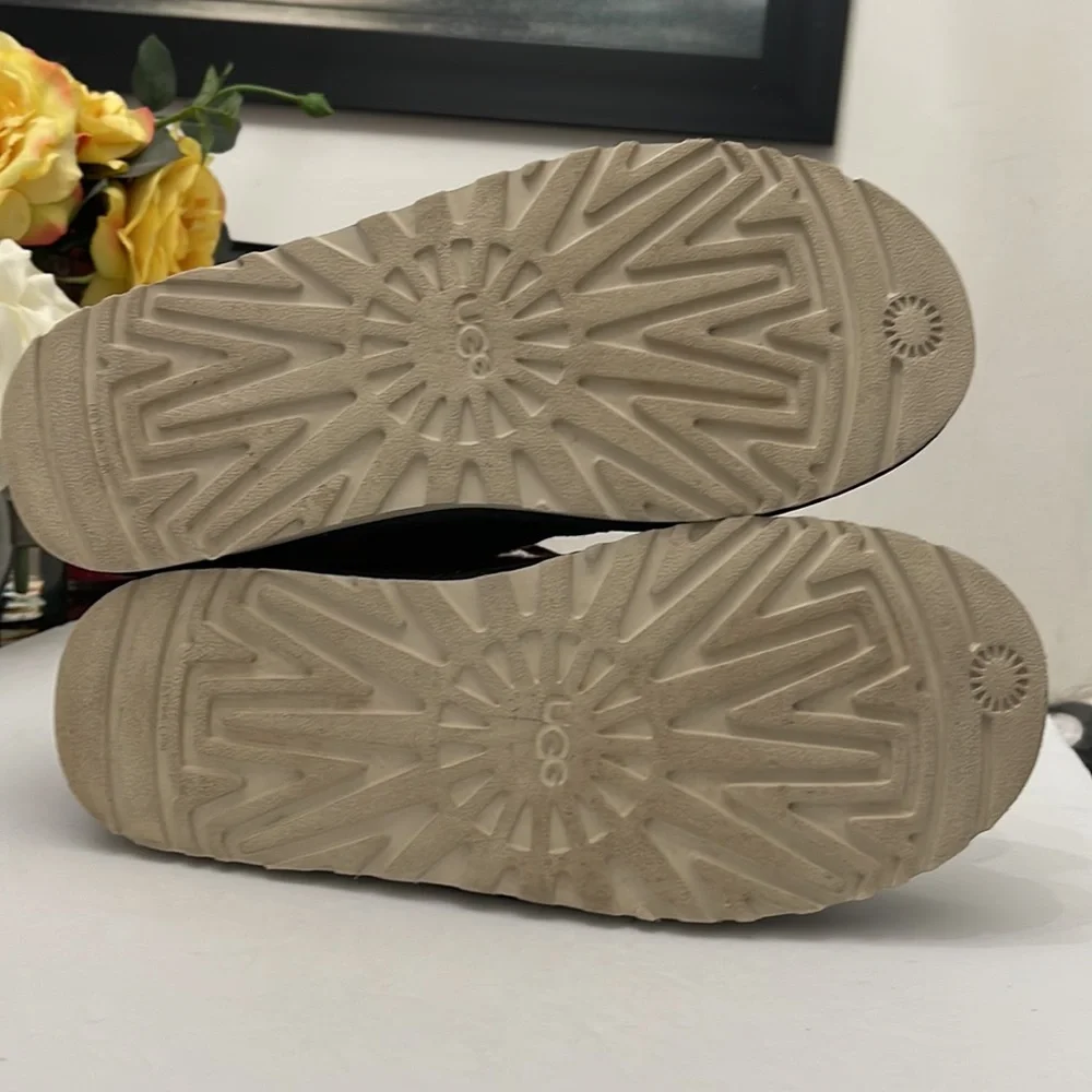 UGG NEUMEL PLAID WOOL BLACK RED CLASSIC BOOTS MENS SIZE 10 - Picture 14 of 16